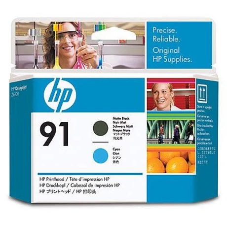 HP C9460A No.91 matt fekete és kék eredeti nyomtatófej