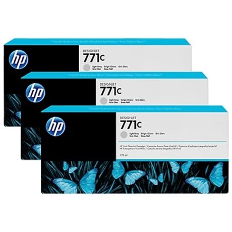 HP B6Y38A No.771C világos szürke eredeti tintapatroncsomag