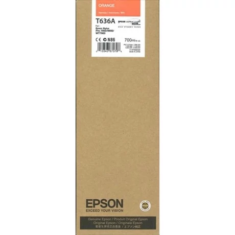 Epson T636A narancssárga eredeti tintapatron