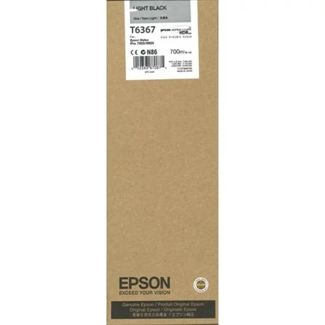 Epson T6367 világos fekete eredeti tintapatron