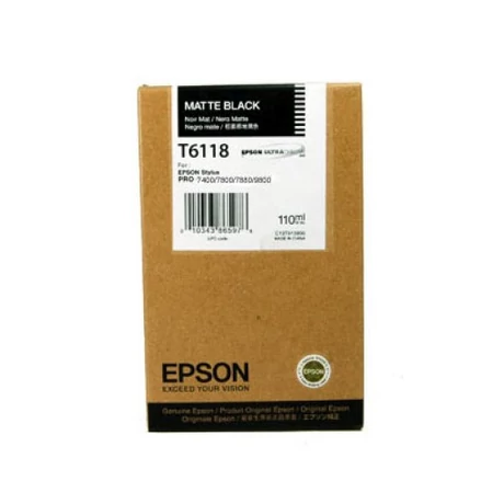 Epson T6118 matt fekete eredeti tintapatron