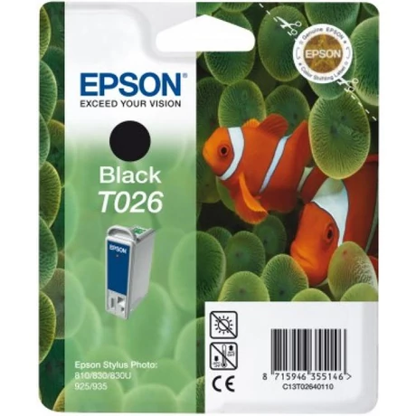 Epson T026 fekete eredeti tintapatron