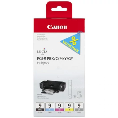 Canon PGI-9 eredeti tintapatron multipack PBK/C/M/Y/GY