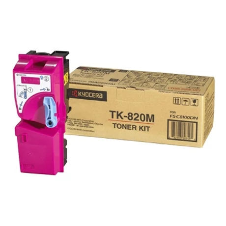 Kyocera TK-820M magenta eredeti toner 1T02HPBEU0