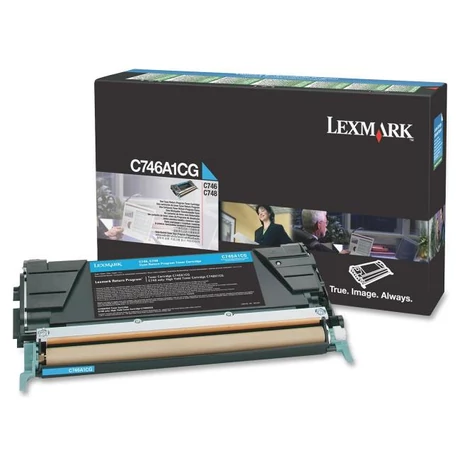 Lexmark [C746,748] C746A1CG kék eredeti toner