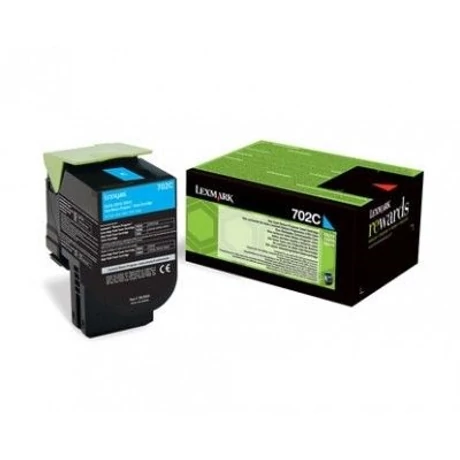 Lexmark [702C] 70C20C0 kék eredeti toner