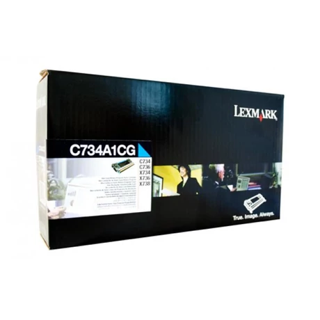 Lexmark [C734,X734] C734A1CG kék eredeti toner