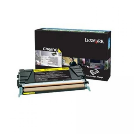 Lexmark [C746,748] C746A1YG sárga eredeti toner