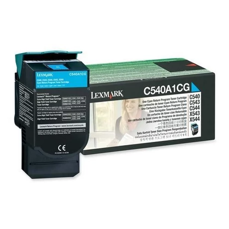 Lexmark [C540,543,544,X540,543,544] C540A1CG kék eredeti toner