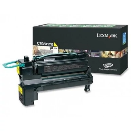 Lexmark [C792] C792X1YG sárga eredeti toner