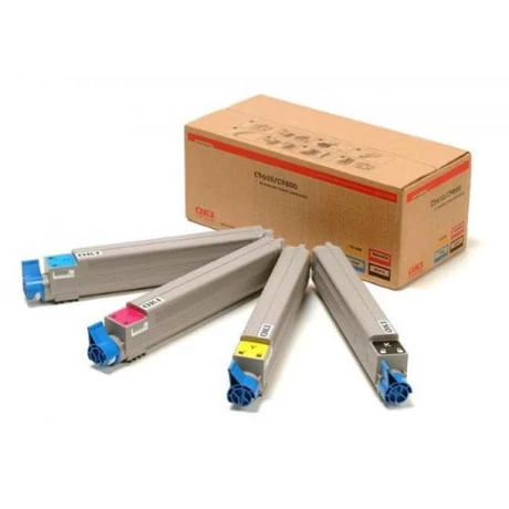 Oki [C-9600,9800] eredeti toner kit kék, sárga,fekete,magenta (43112702)