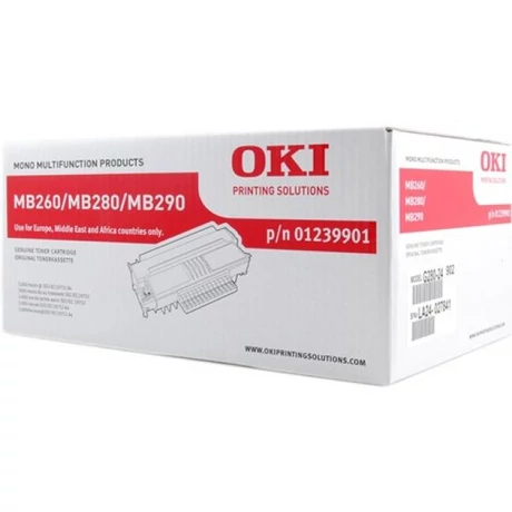 Oki [MB-260,MB-280,MB-290] fekete eredeti toner 3k (01239901)