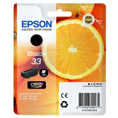 Epson T3331 fekete eredeti tintapatron