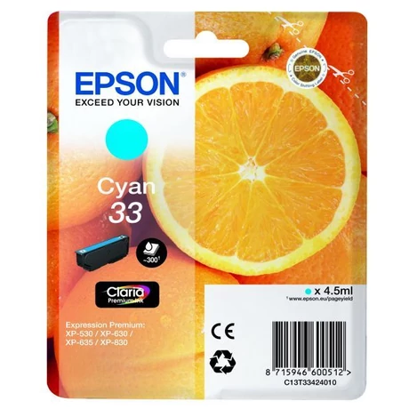 Epson T3342 kék eredeti tintapatron