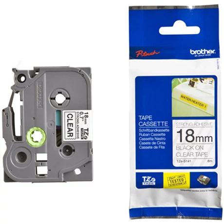 Brother TZE-S141 fekete eredeti feliratozó szalag (18mm x 8m)