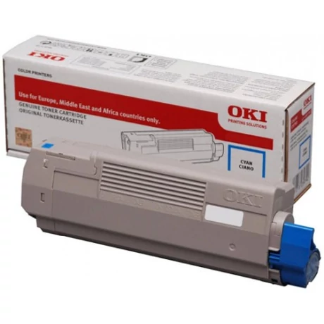 Oki C532/C542 kék nagy kapacitású eredeti toner (46490607)