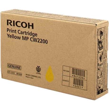 Ricoh CW2200 sárga eredeti gél (841638)