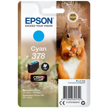 Epson T3782 kék eredeti tintapatron