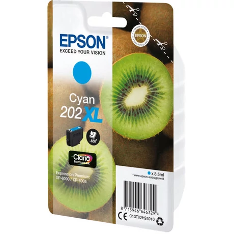 Epson T02H2 (202XL) kék eredeti tintapatron