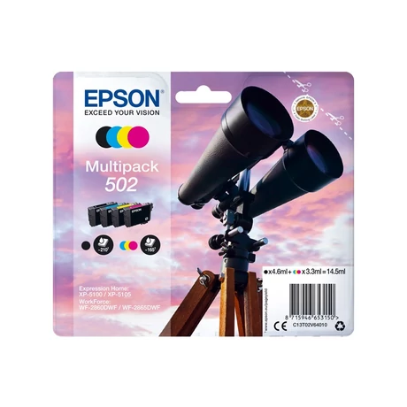Epson T02V6 (502) eredeti tintapatron multipack