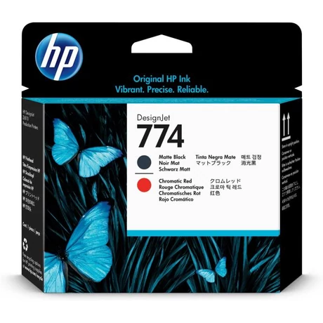 HP P2V97A No.774 fekete/krómpiros eredeti nyomtatófej