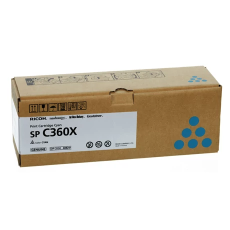 Ricoh SPC360X kék eredeti toner (408251)