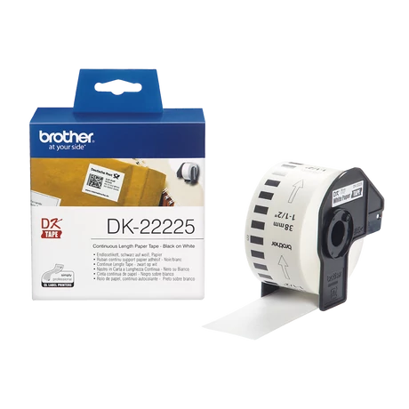 Brother DK-22225 fehér eredeti öntapadós szalagcímke 38mm