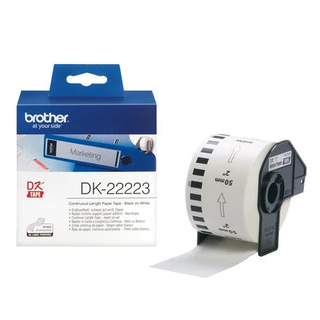 Brother DK-22223 fehér eredeti öntapadós szalagcímke (50mm)