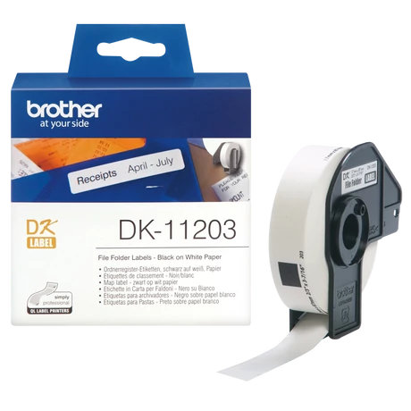 Brother DK-11203 fehér eredeti öntapadós címke 17mm