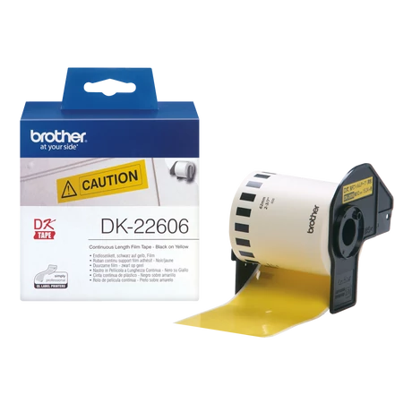 Brother DK-22606 sárga eredeti öntapadós szalagcímke 62mm