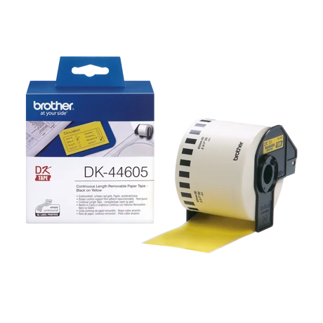Brother DK-44605 sárga eredeti öntapadós címke 62mm