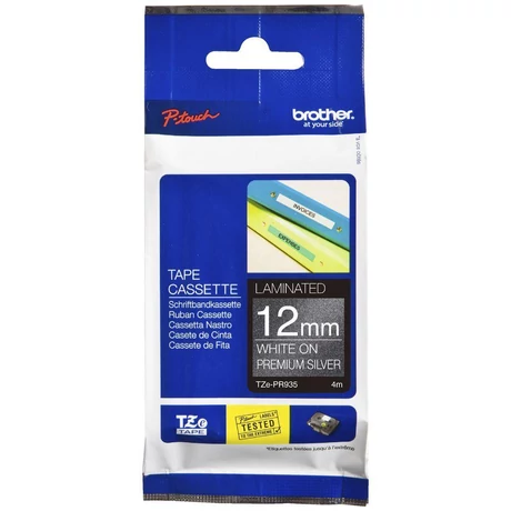 Brother TZe-PR935 fehér alapon fekete eredeti feliratozó szalag