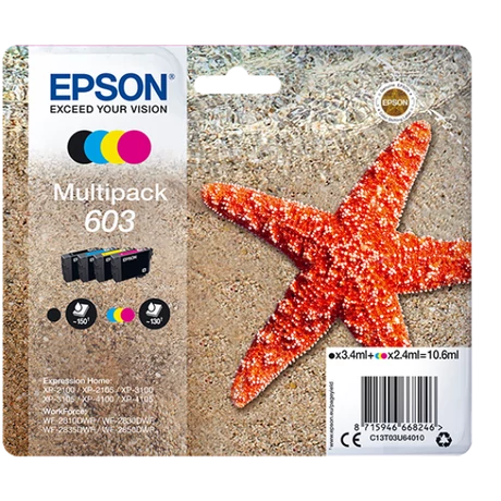 Epson T03U6 (603) eredeti tintapatron multipack