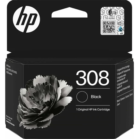 HP 7FP21UE No.308 fekete eredeti tintapatron