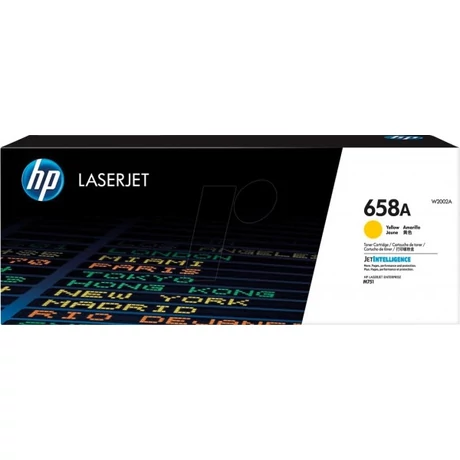 HP W2002A (658A) sárga eredeti toner