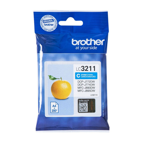 Brother LC3211 kék eredeti tintapatron