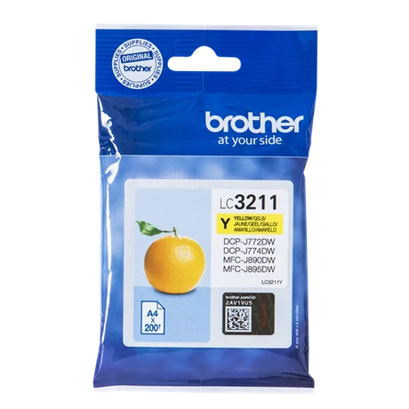 Brother LC3211 sárga eredeti tintapatron