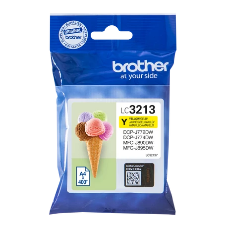 Brother LC3213 sárga eredeti tintapatron