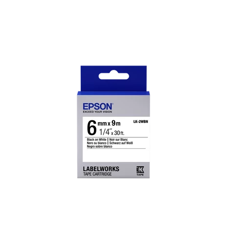 Epson LK-2WBN fehér alapon fekete eredeti címkeszalag