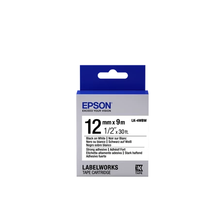 Epson LK-4WBW fehér alapon fekete eredeti címkeszalag