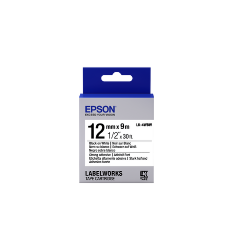 Epson LK-4WBW fehér alapon fekete eredeti címkeszalag