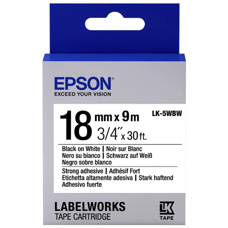 Epson LK-5WBW fehér alapon fekete eredeti címkeszalag