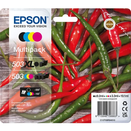 Epson T09R9 (503XL/503) eredeti tintapatron multipack