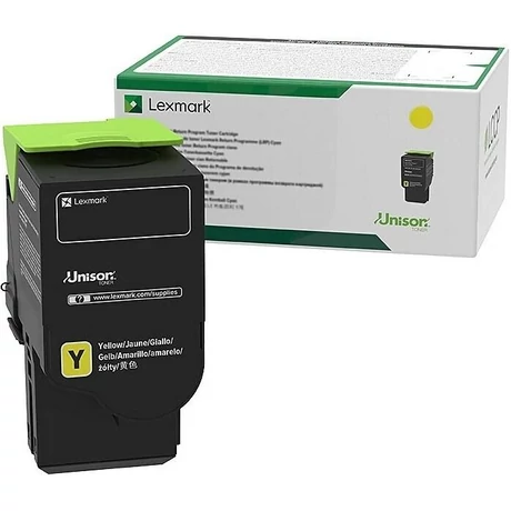 Lexmark [CS421/CX622] 78C2XYE sárga eredeti toner