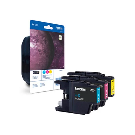 Brother LC1220 színes eredeti tintapatron multipack (C,M,Y)