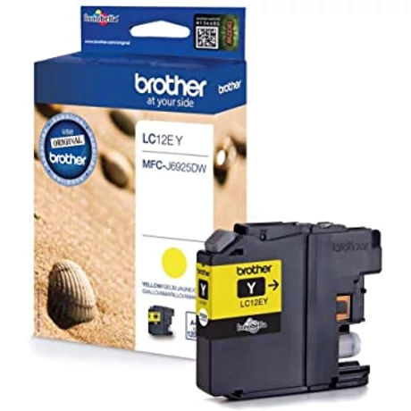 Brother LC12EYXL sárga eredeti tintapatron