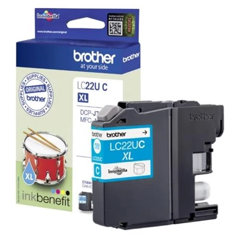 Brother LC22UC kék eredeti tintapatron