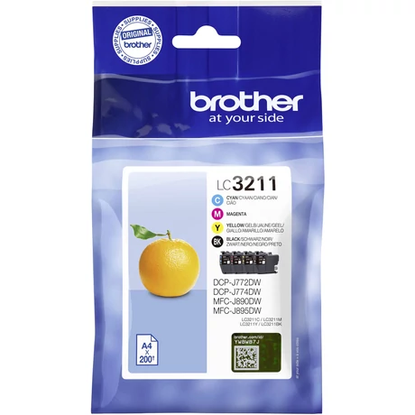 Brother LC3211 eredeti tintapatron multipack