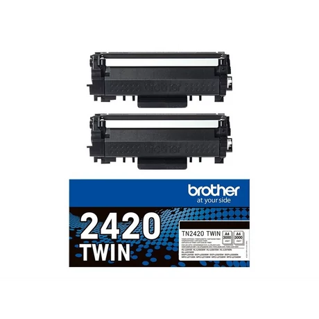 Brother TN-2420 fekete eredeti toner duplacsomag