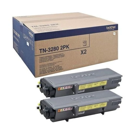 Brother TN-3280 fekete eredeti toner duplacsomag